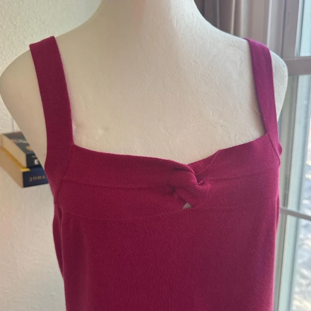Sigrid Olsen Silk Blend Knit Tank Top - Picture 2 of 7